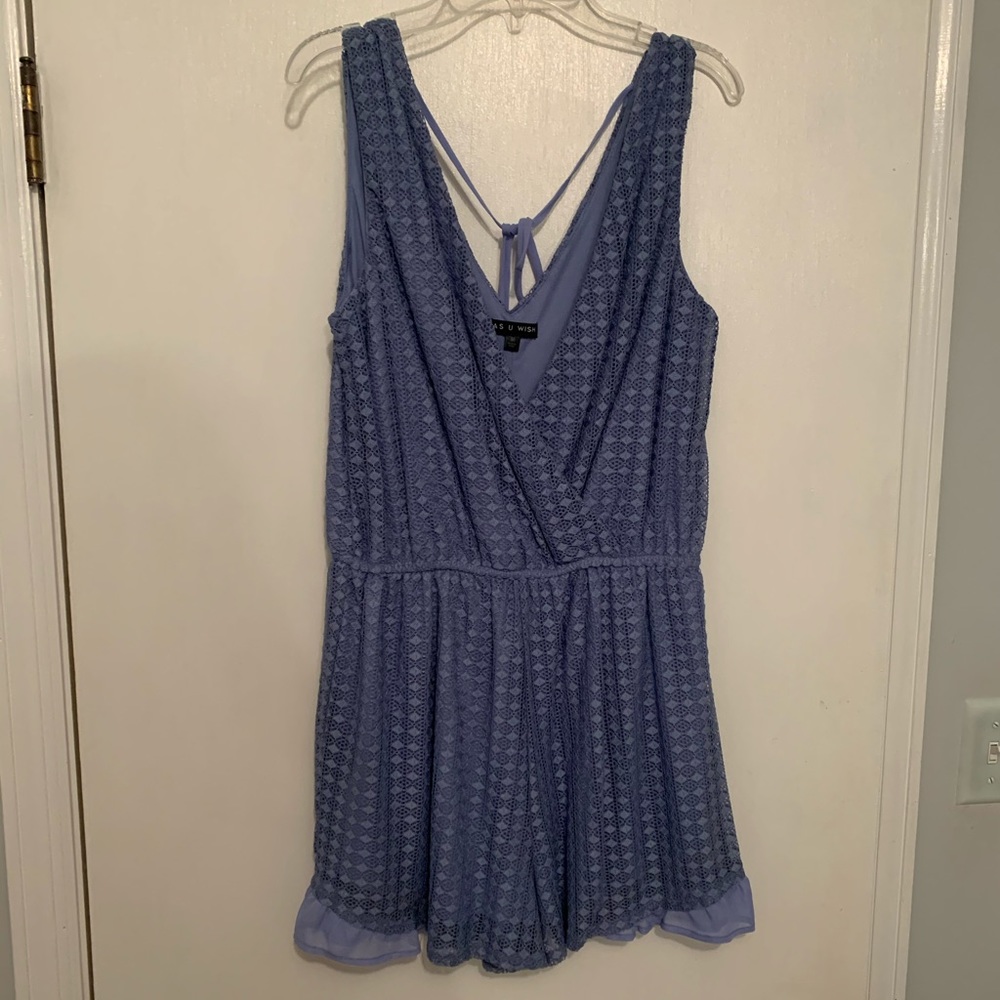 NWOT Periwinkle Lace Romper